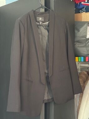 H&M Black Shawl-Collar Women's Blazer
